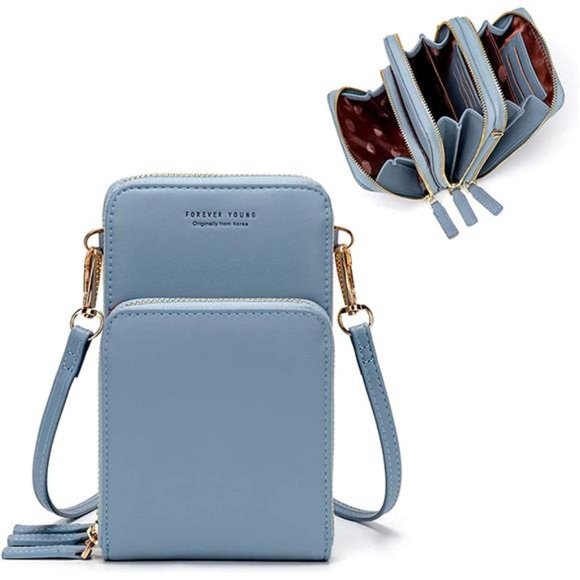 Small Crossbody Cell Phone Purse Women Mini Messenger Shoulder Handbag Wallet - Picture 1 of 6